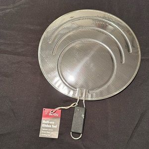 BRAND NEW: Stainless steel splatter screen for cooking 13.4in